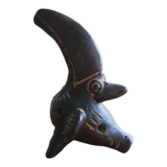 Vintage Clay Tucan Ocarina - Picture 3 of 7